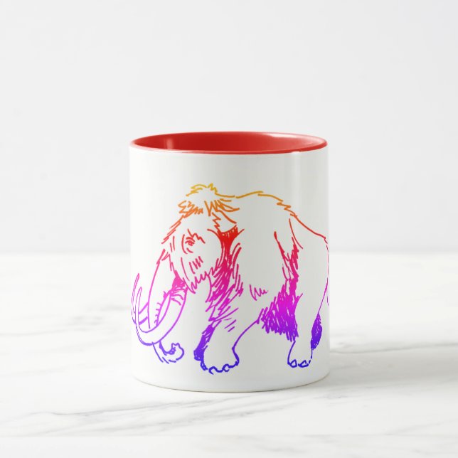 Taza del mamut lanoso multicolora (Centro)