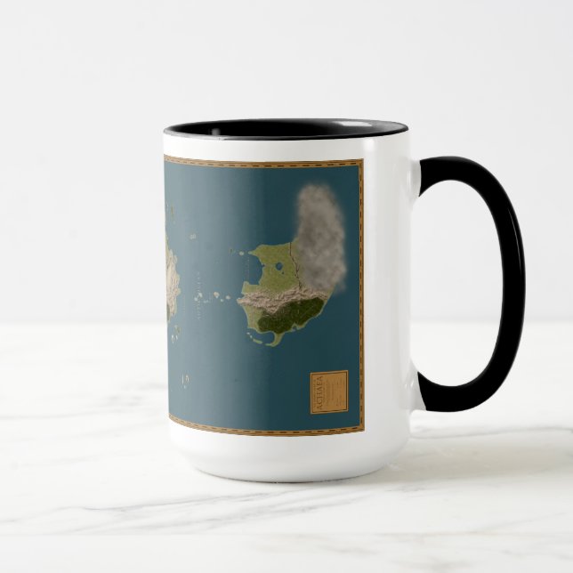 Taza del mapa de Achaean (Derecha)