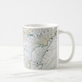 Taza del mapa de Denali (Alaska)
