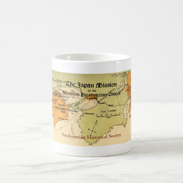 Taza del mapa de la misión de Japón (Centro)