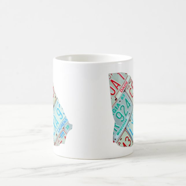 Taza del mapa de la placa de Georgia (Centro)