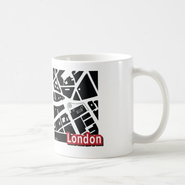 Taza del mapa de Londres (Derecha)