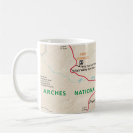 Taza del mapa de los arcos