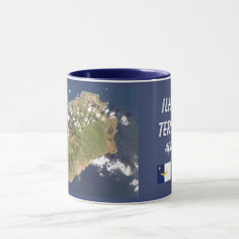 Taza del mapa del espacio de Terceira Azores