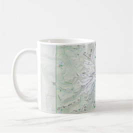 Taza del mapa del Monte Rainier