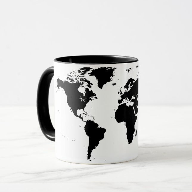 Taza del mapa del mundo (Anverso izquierdo)