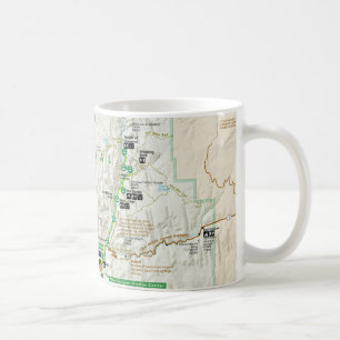 Taza del mapa del parque nacional de Zion (Utah)