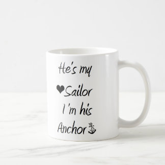 Taza del marinero y del ancla