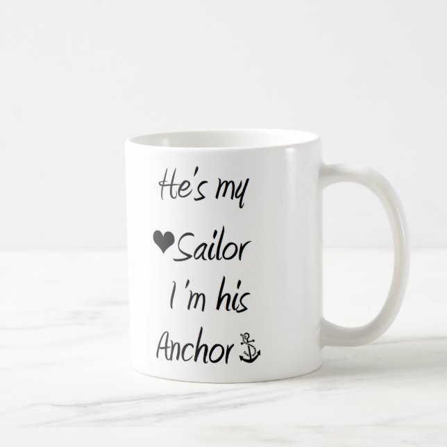 Taza del marinero y del ancla (Derecha)