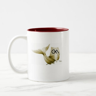 Taza del marrón del sello de GAM