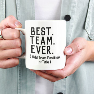 Taza del Mejor Equipo Personalizable con el Nombre