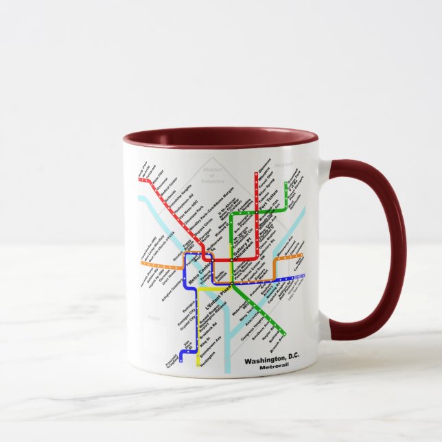 Taza del metro de la C.C. de Washington (Derecha)