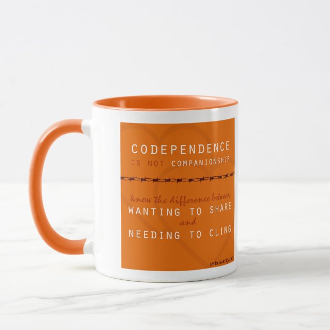 Taza del Mindfulness de Codependence del golpe (Izquierda)