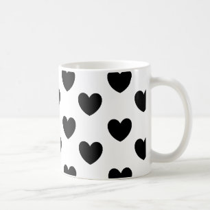 Taza del modelo de los corazones