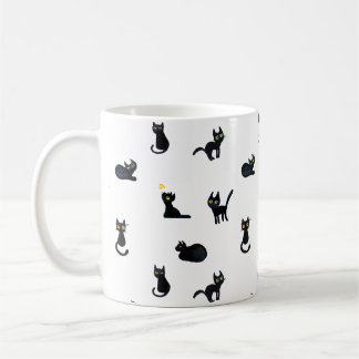 Taza del modelo de los gatos negros