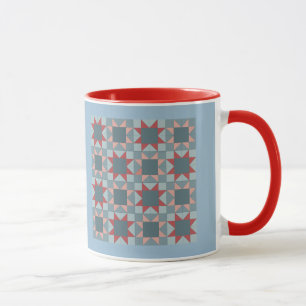 Taza del modelo del edredón del dechado de la