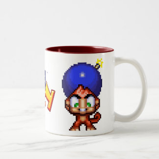 Taza del mono de la bomba