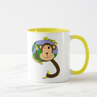 Taza del mono del dibujo animado