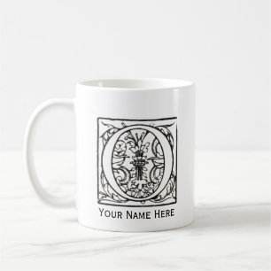 Taza del monograma de la letra O