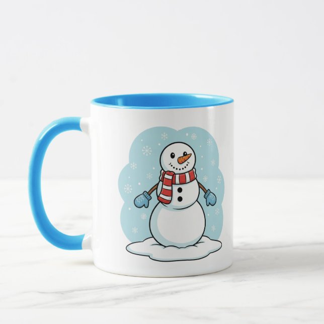 Taza del muñeco de nieve lindo (Izquierda)