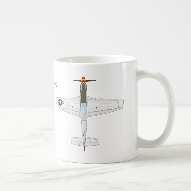 Taza del mustango de P-51D (Derecha)