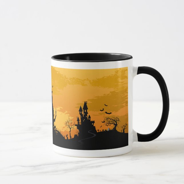 Taza del naranja de Halloween (Derecha)