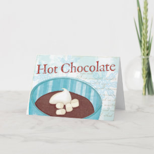 Taza del navidad con el chocolate caliente