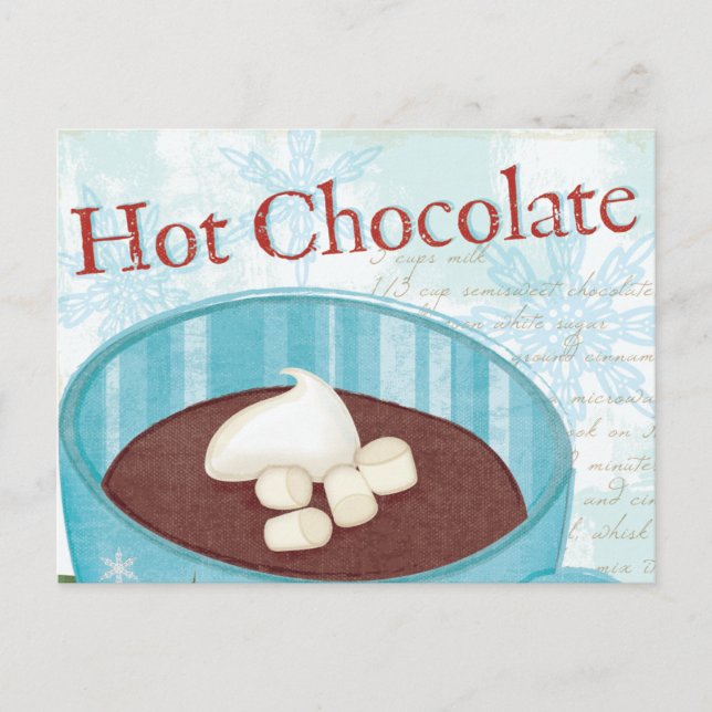 Taza del navidad con el chocolate caliente (Anverso)