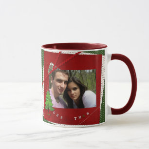 taza del navidad de la foto