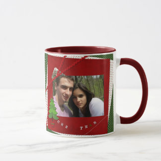 taza del navidad de la foto