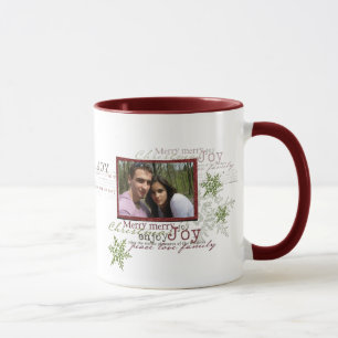 taza del navidad de la foto