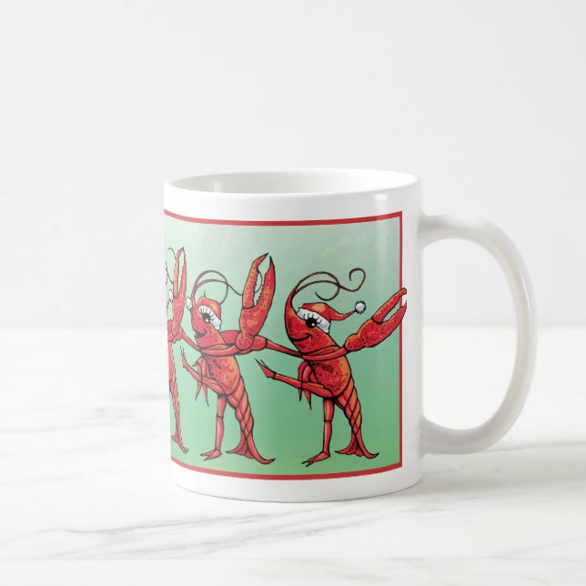 Taza del navidad de los cangrejos del baile (Derecha)