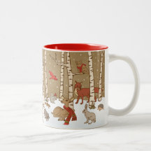 Taza del navidad del arbolado