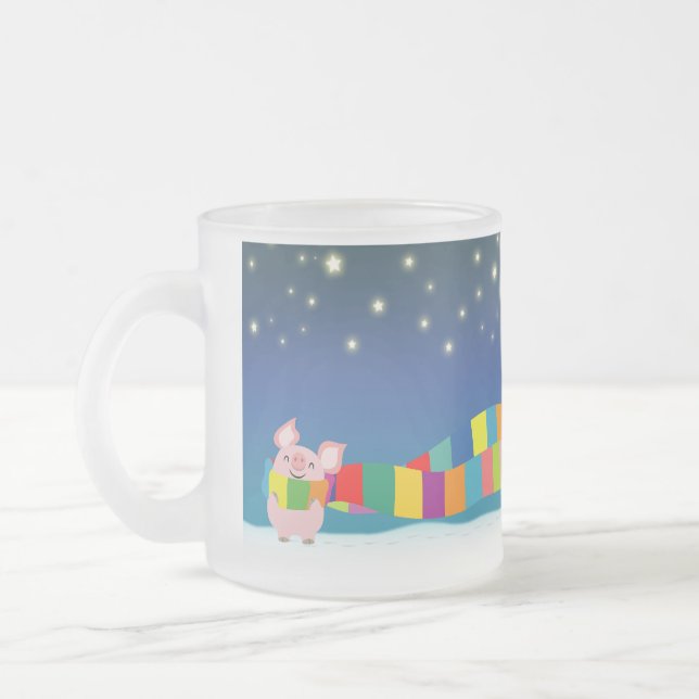 Taza del navidad del cerdito (Izquierda)