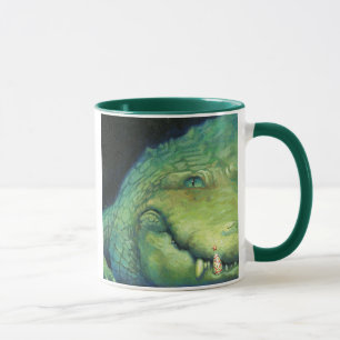 Taza del navidad del cocodrilo