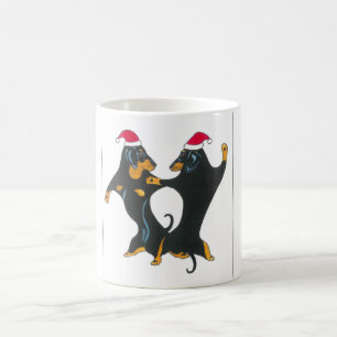 Taza del navidad del Dachshund