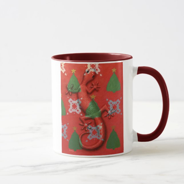 Taza del navidad del Gecko (Derecha)