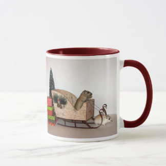 Taza del navidad del Gerbil