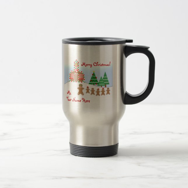 Taza del navidad del profesor - escena del pan de (Derecha)