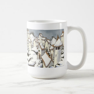 Taza del navidad del pueblo Nevado