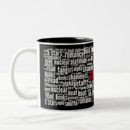 Taza del negro de la nube de la palabra de Smuffin