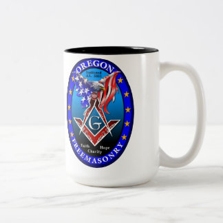 Taza del negro del Freemasonry de Oregon