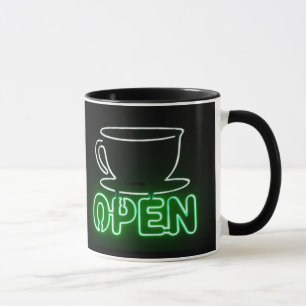 Taza del neón del café