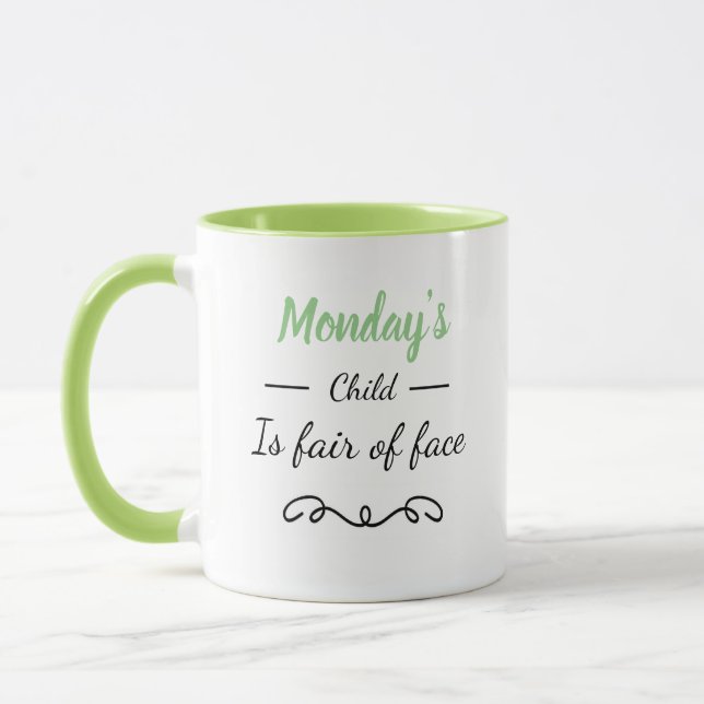Taza del niño de lunes (Izquierda)