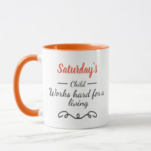 Taza del niño de sábados