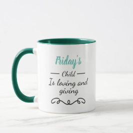 Taza del niño de viernes