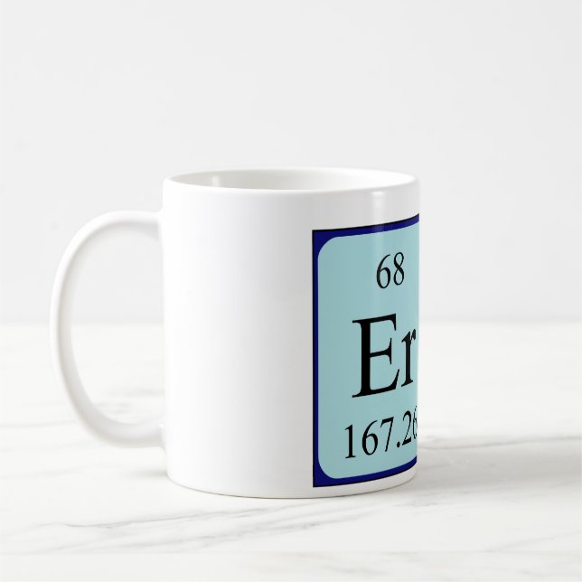 Taza del nombre de la tabla periódica de Erin (Izquierda)