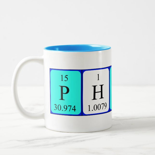 Taza del nombre de la tabla periódica de Philip (Izquierda)