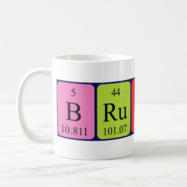 Taza del nombre de la tabla periódica del Brutus (Izquierda)