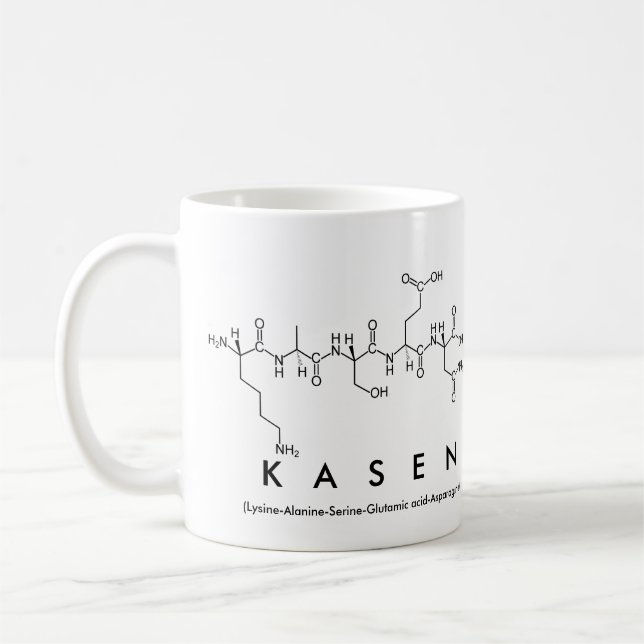 Taza del nombre del péptido de Kasen (Izquierda)